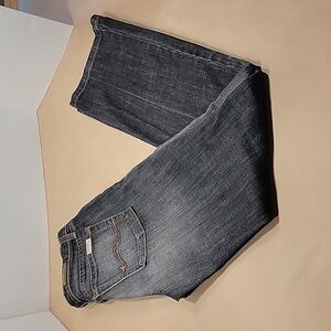 David Kahn, Size 4 "Lauren" Boot Cut, Mid Rise Jeans, Midnight Blue-Black Color